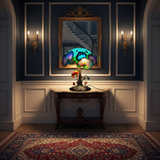 Boho Chic Lampada Floreale con Funghi