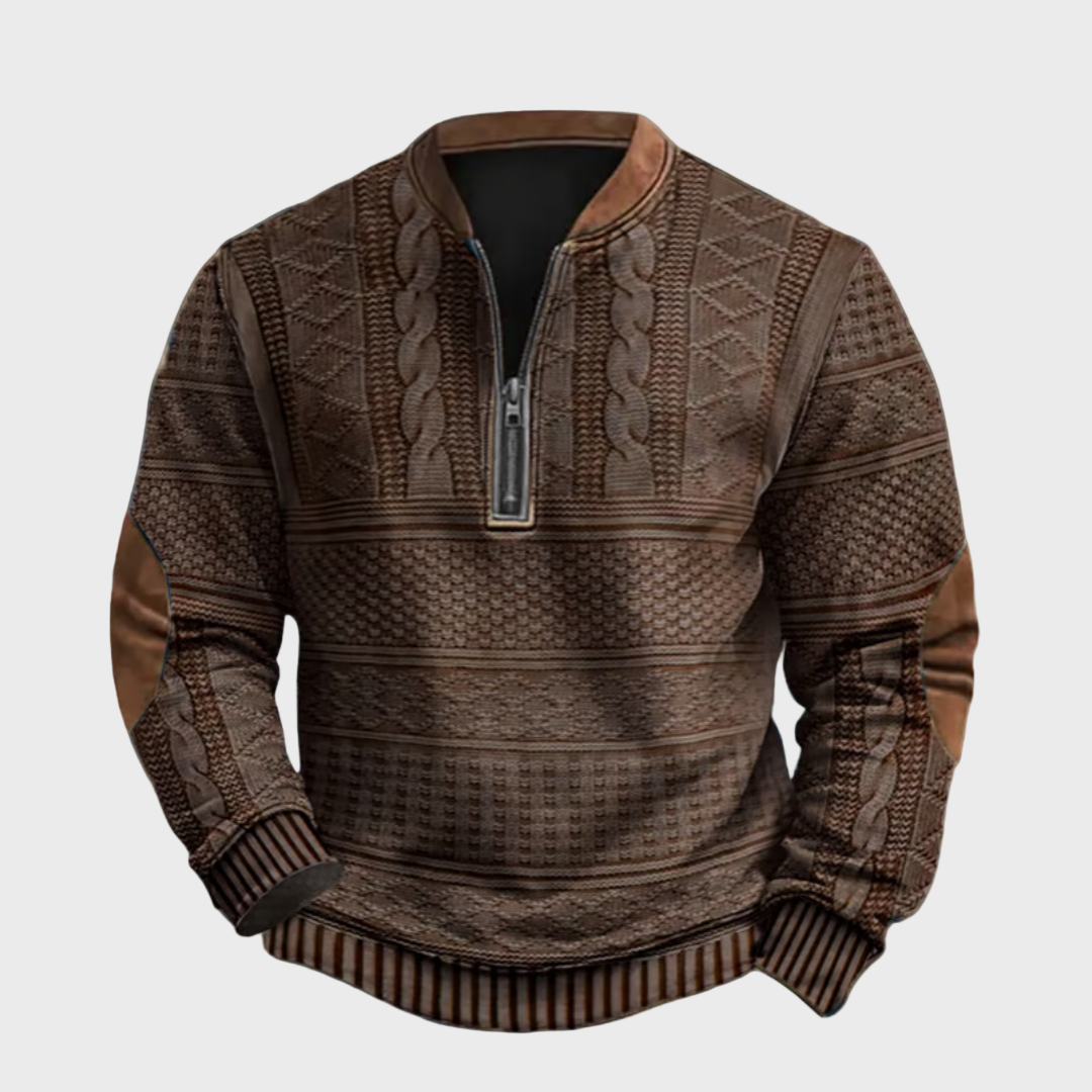 Antonio - Maglione a Maglia con Chiusura