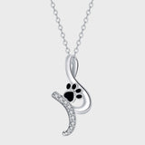 Collana con Ciondolo a Forma di Zampa