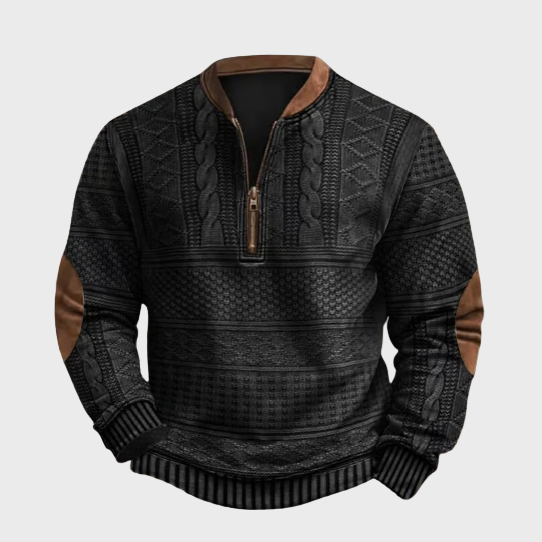 Antonio - Maglione a Maglia con Chiusura