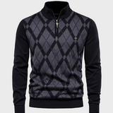 Américo - Maglione Uomo con Zip Mezza